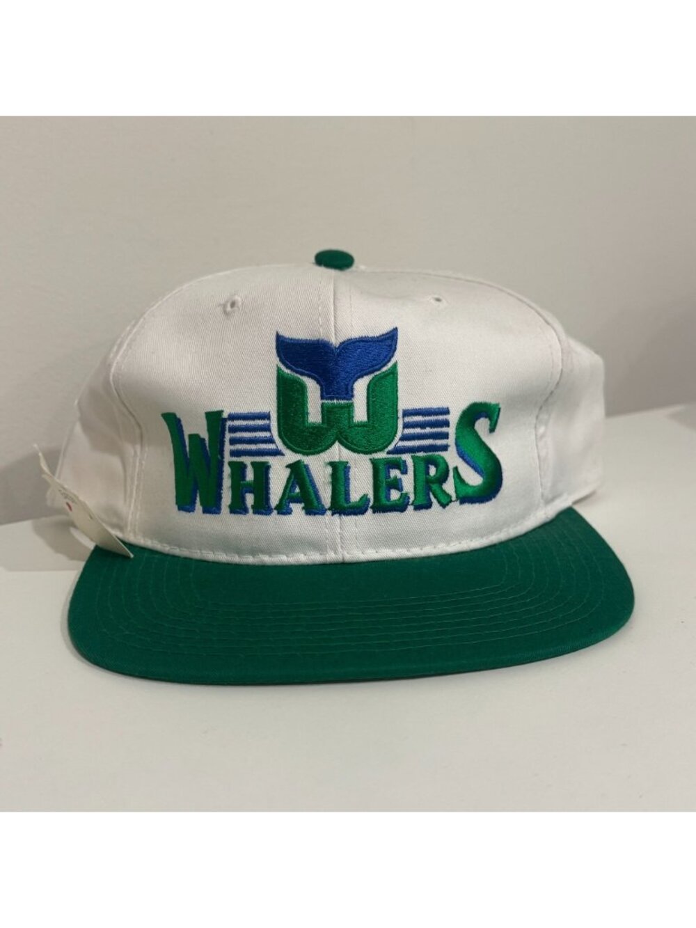Vintage 1990s Hartford Whalers NHL Hockey Snapback Hat Ted Fletcher Sideliner